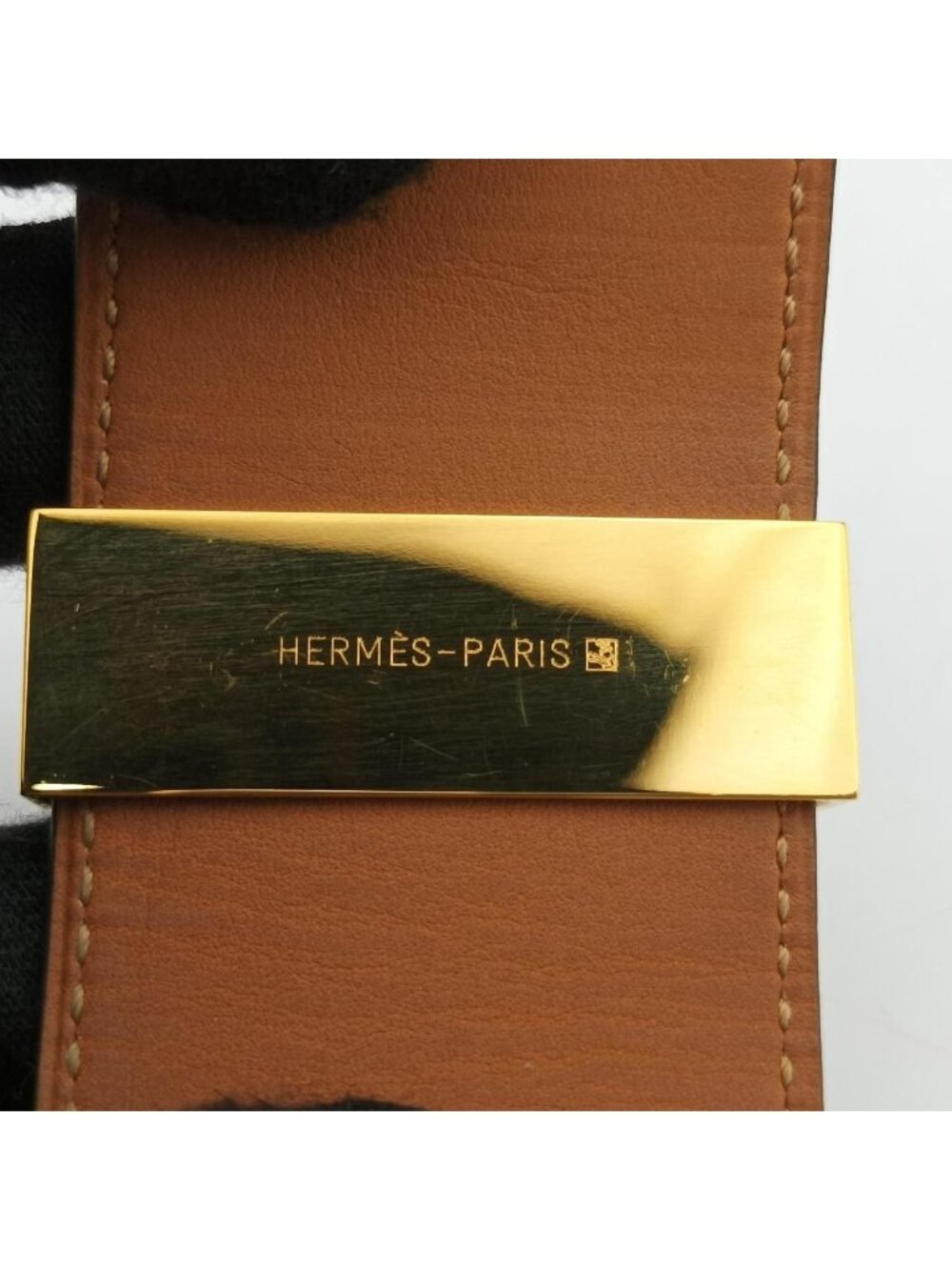 Hermes Collier de Chien Black Gold Leather S Si?q Bracelet - Picture 6 of 15